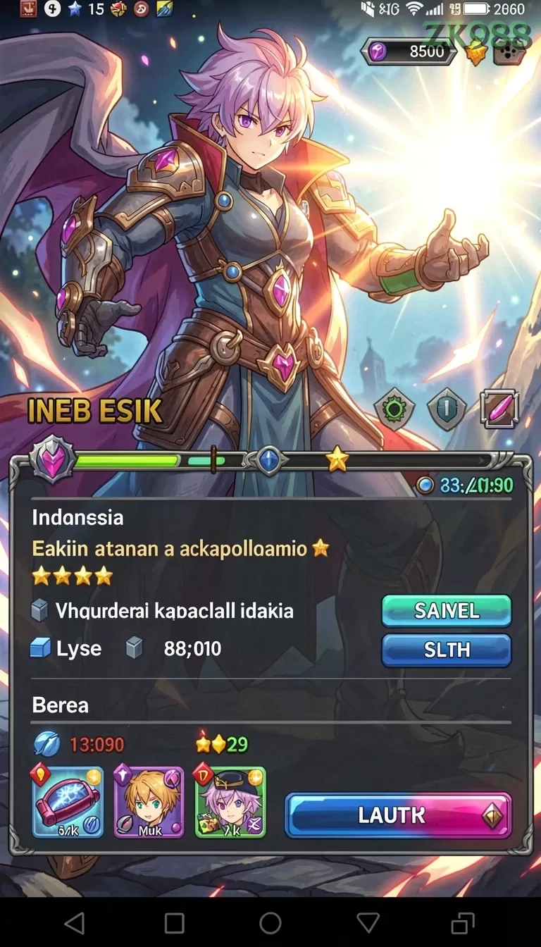 Galeri pratinjau visual zk988 build APK resmi terbaru